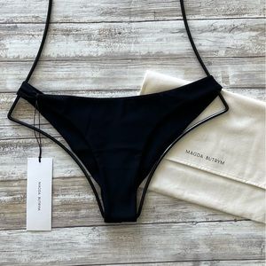Magda Butrym Black Cheeky Bikini Bottom